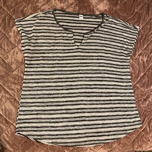 Old Navy short sleeve stripe top size large